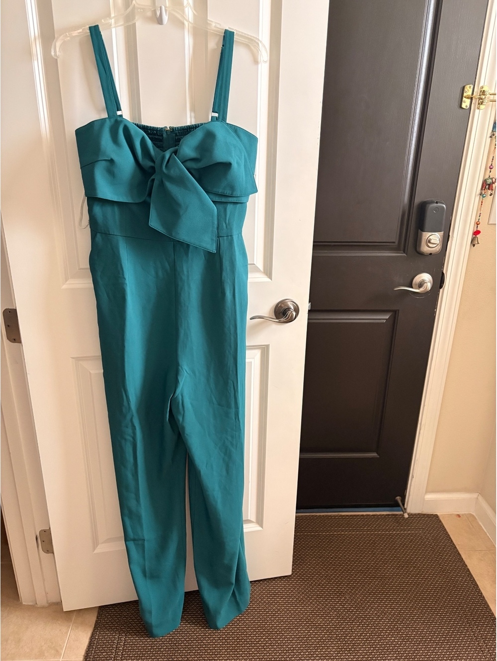 NWT Lilly Pulitzer Kavia Hosta Green Bow Front Jumpsuit 10